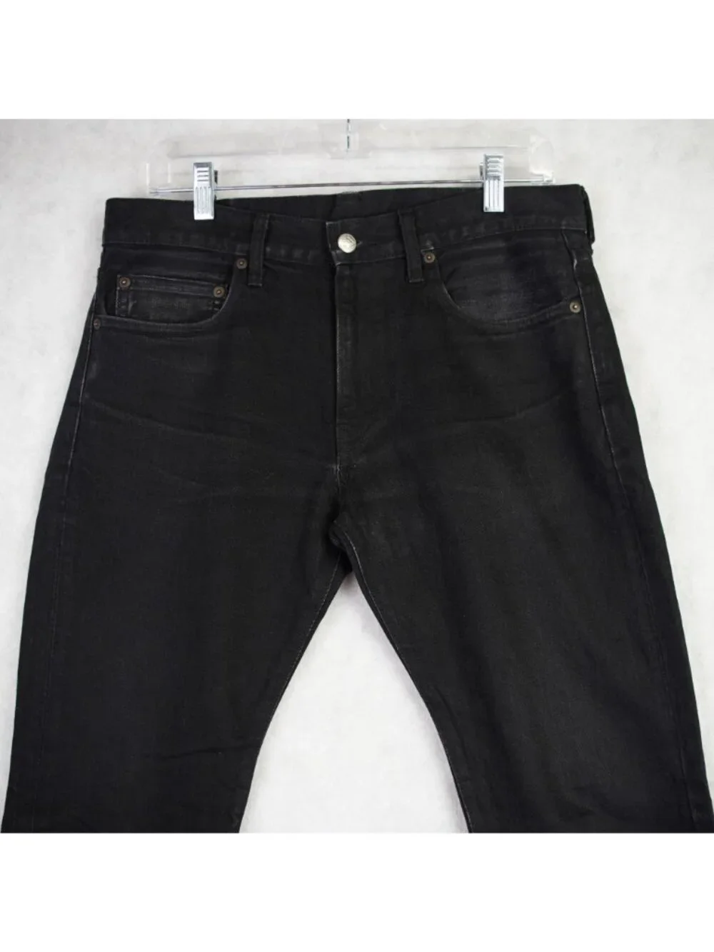 J. Crew Mens Style 484 Straight Leg Jeans W31 L30 Black Japanese Kaihara Denim